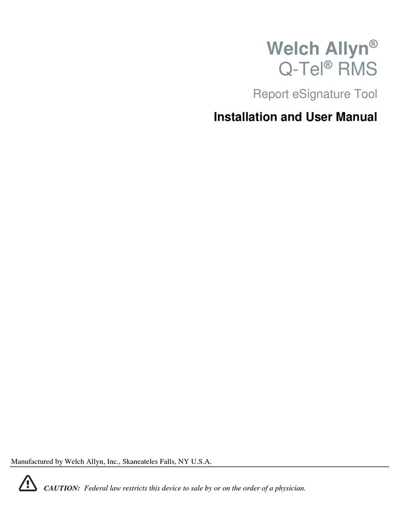 Welch Allyn Q-Tel RMS Installation and user manual