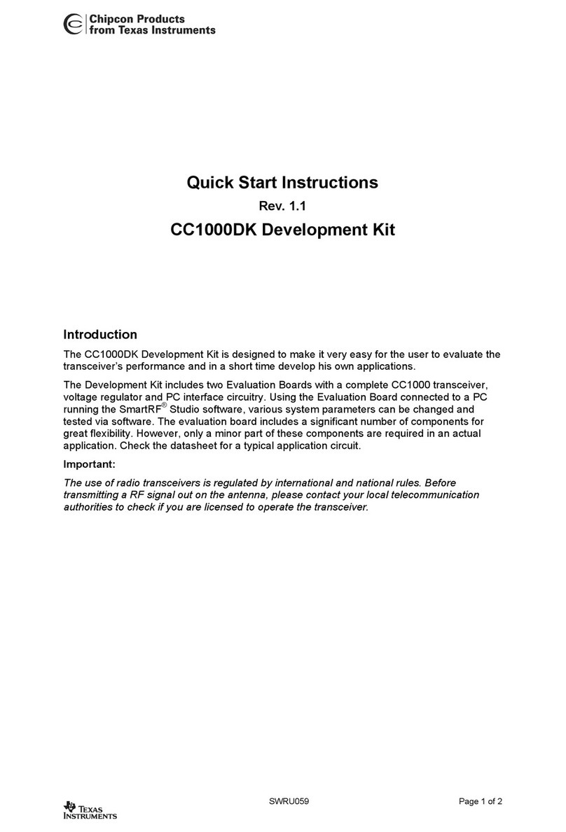 Chipcon CC1000DK Quick start instructions