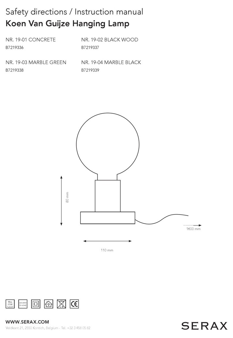 SERAX 19-01 CONCRETE User manual