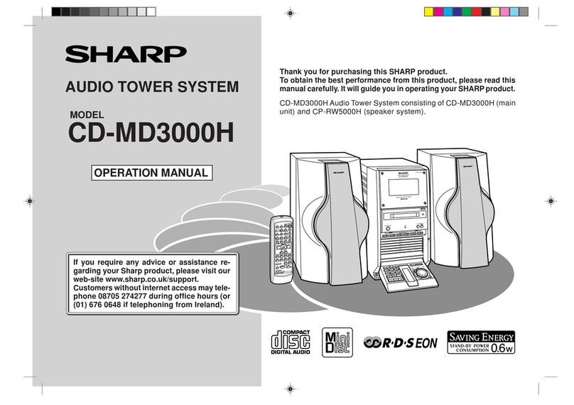 Sharp CD-MD3000H Operation manual