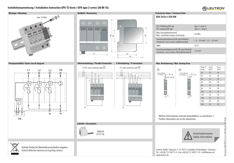Leutron EPS T2 Series User manual