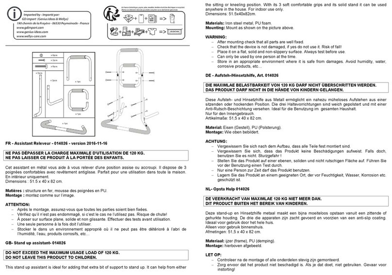 Wellys 014026 manual