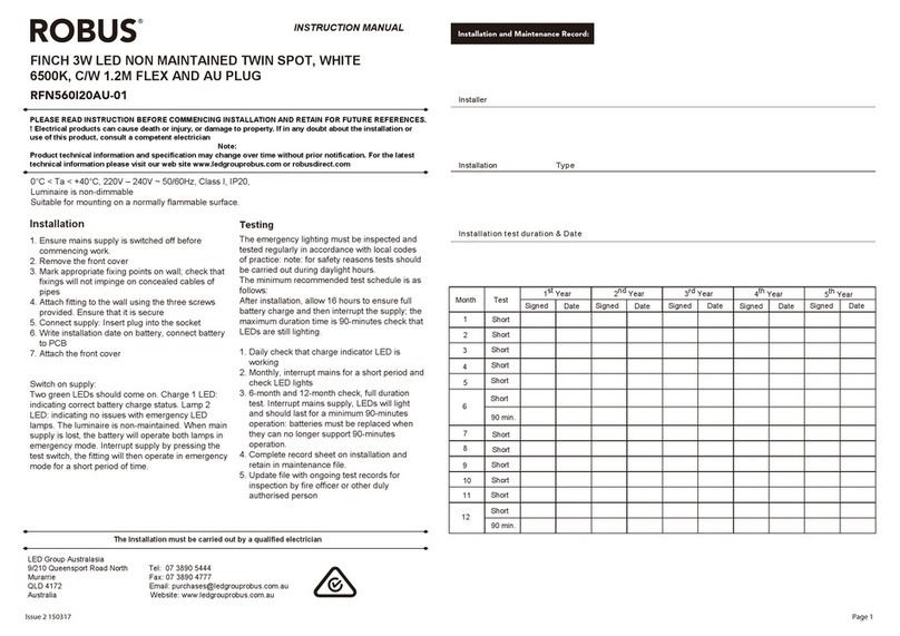 Robus RFN560I20AU-01 User manual