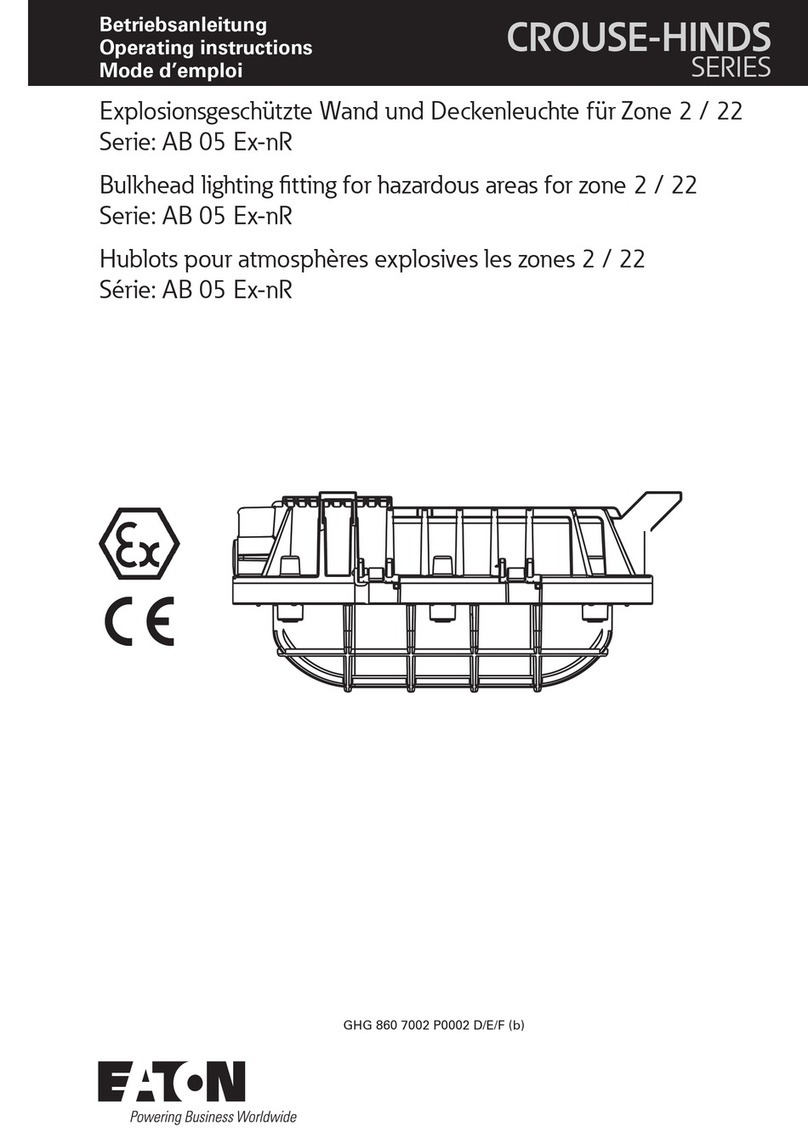 Eaton GROUSE-HINDS AB 05 Ex-nR User manual