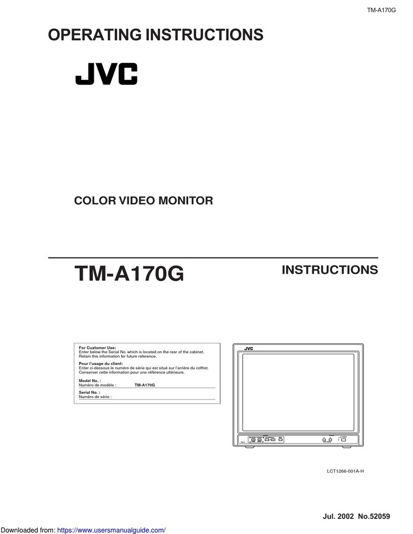JVC TM-A170G User manual