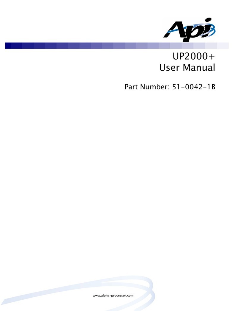 API UP2000+ user manual