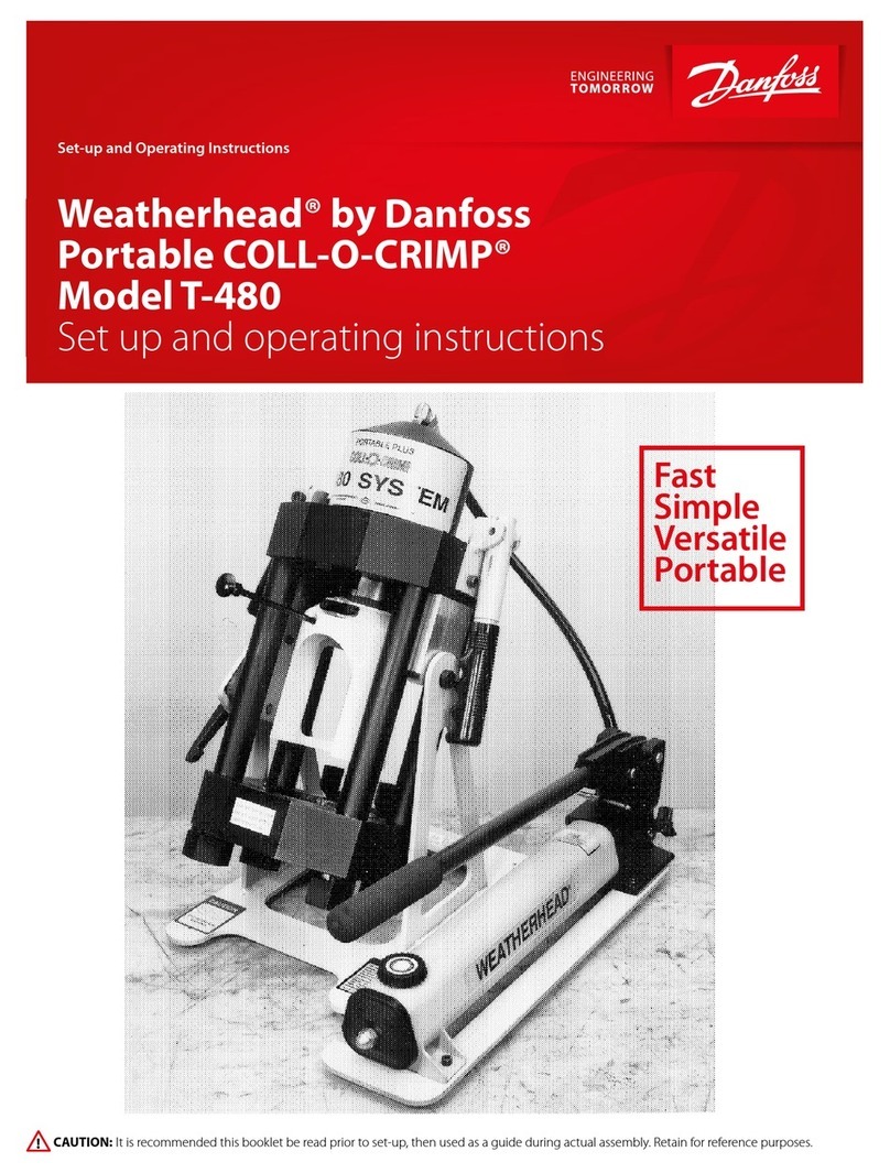 Danfoss Weatherhead COLL-O-CRIMP T-480 Installation manual