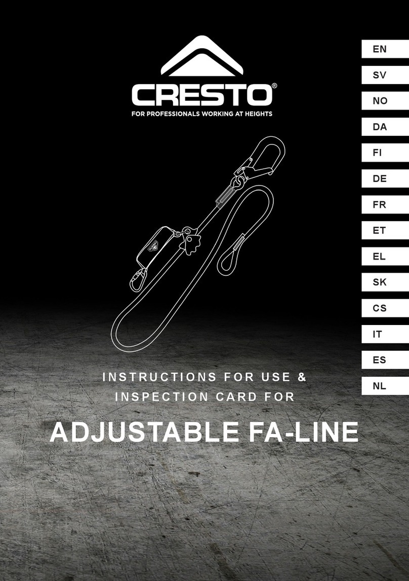 CRESTO ADJUSTABLE FA-LINE Instructions for use
