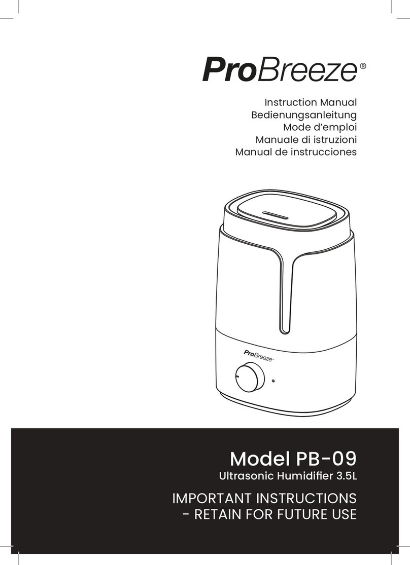 Pro Breeze PB-09 User manual