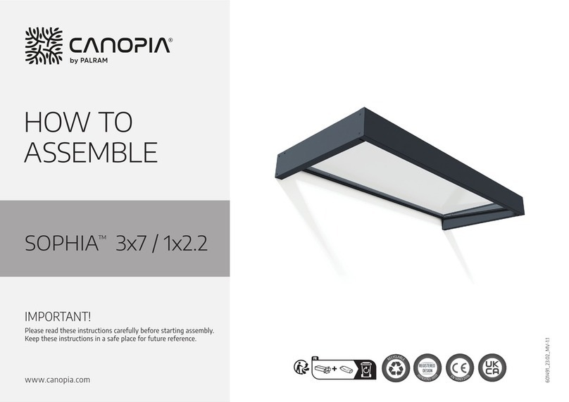 Palram CANOPIA SOPHIA 3x7 How to assemble