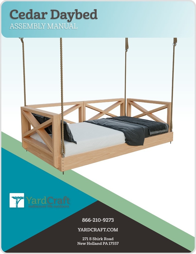 Yard Craft Cedar Daybed User manual