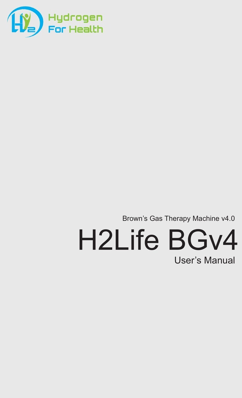 Hydrogen For Health H2Life BGv4 user manual