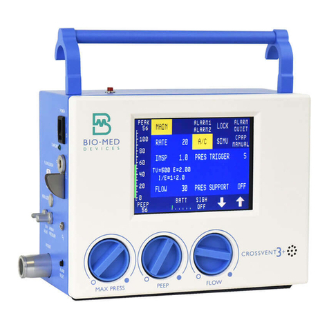 BIO-MED DEVICES CROSSVENT-3+ Installation and operating instructions
