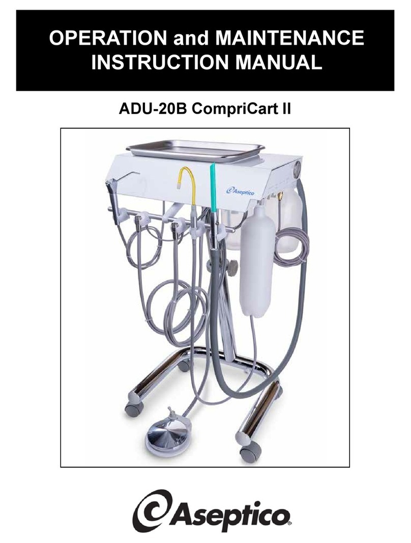 Aseptico CompriCart ADU-20B Operation and maintenance instruction manual