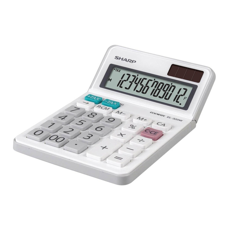 Sharp ELSIMATE EL-320W Operation manual