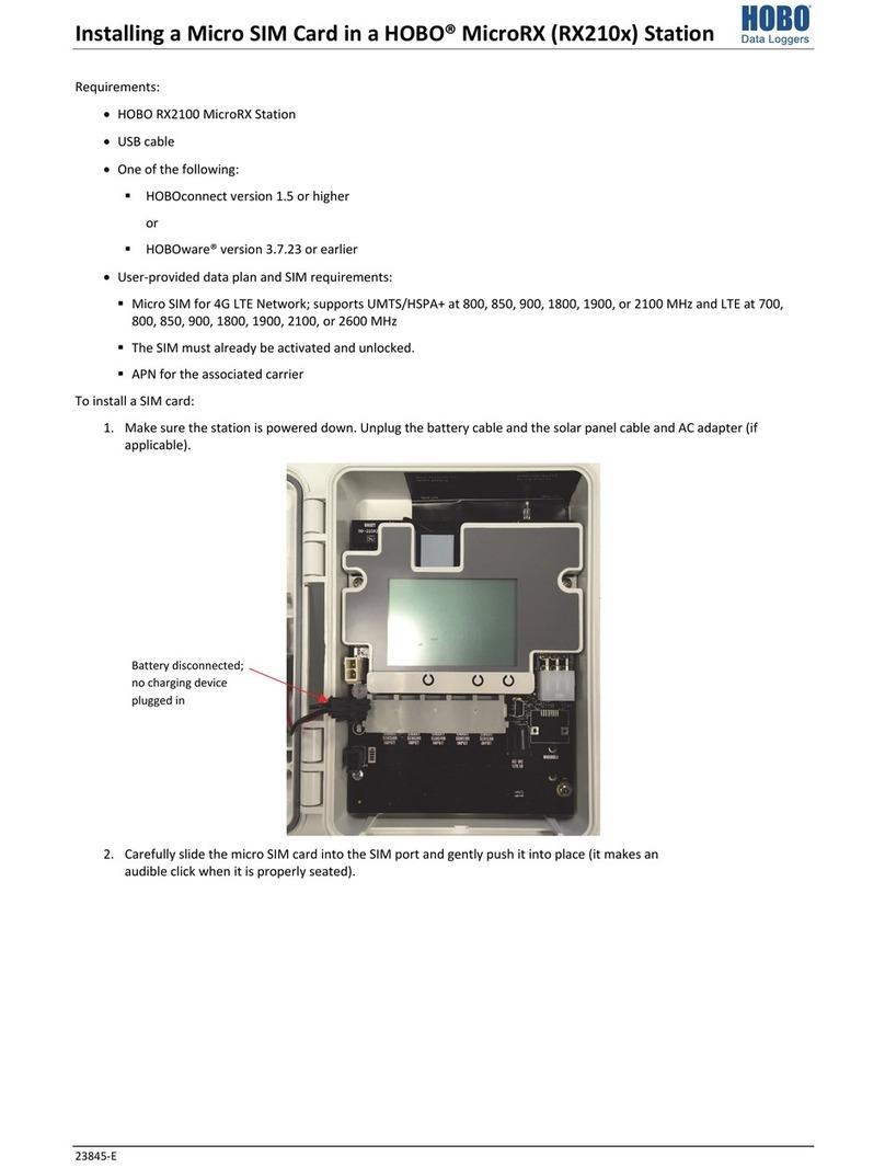 Hobo MicroRX RX210 Series Instruction Manual
