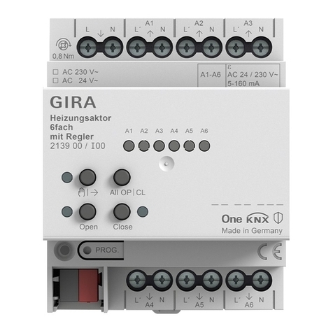 Gira KNX 2139 00 Operator's manual