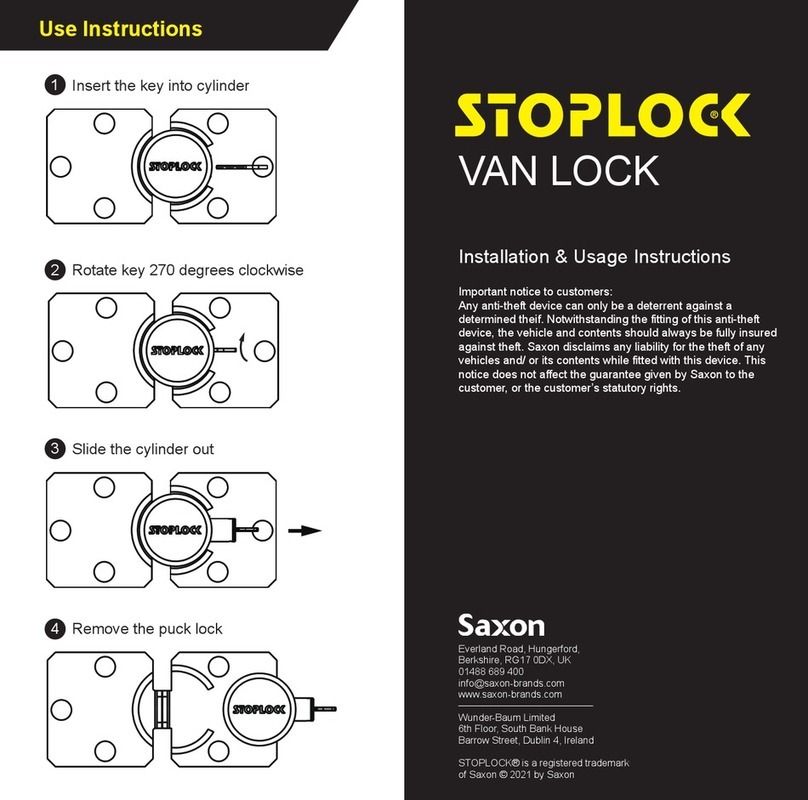 Saxon STOPLOCK User manual
