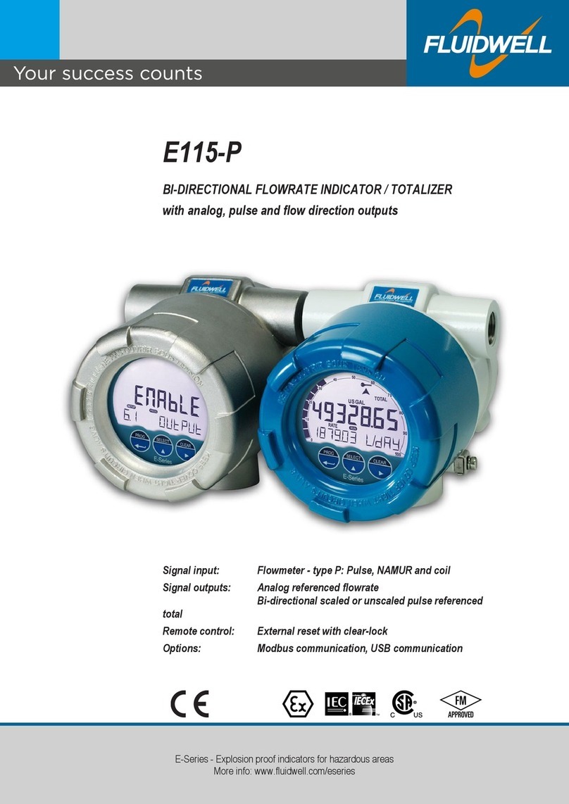Fluidwell E Series User manual