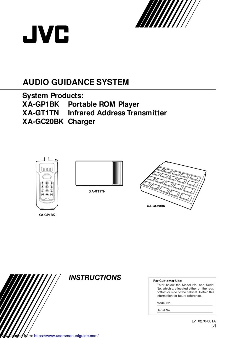 JVC XA-GP1BK - Audio Guide Portable Rom Player User manual