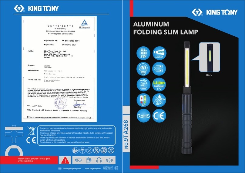 King Tony 9TA268 instruction manual