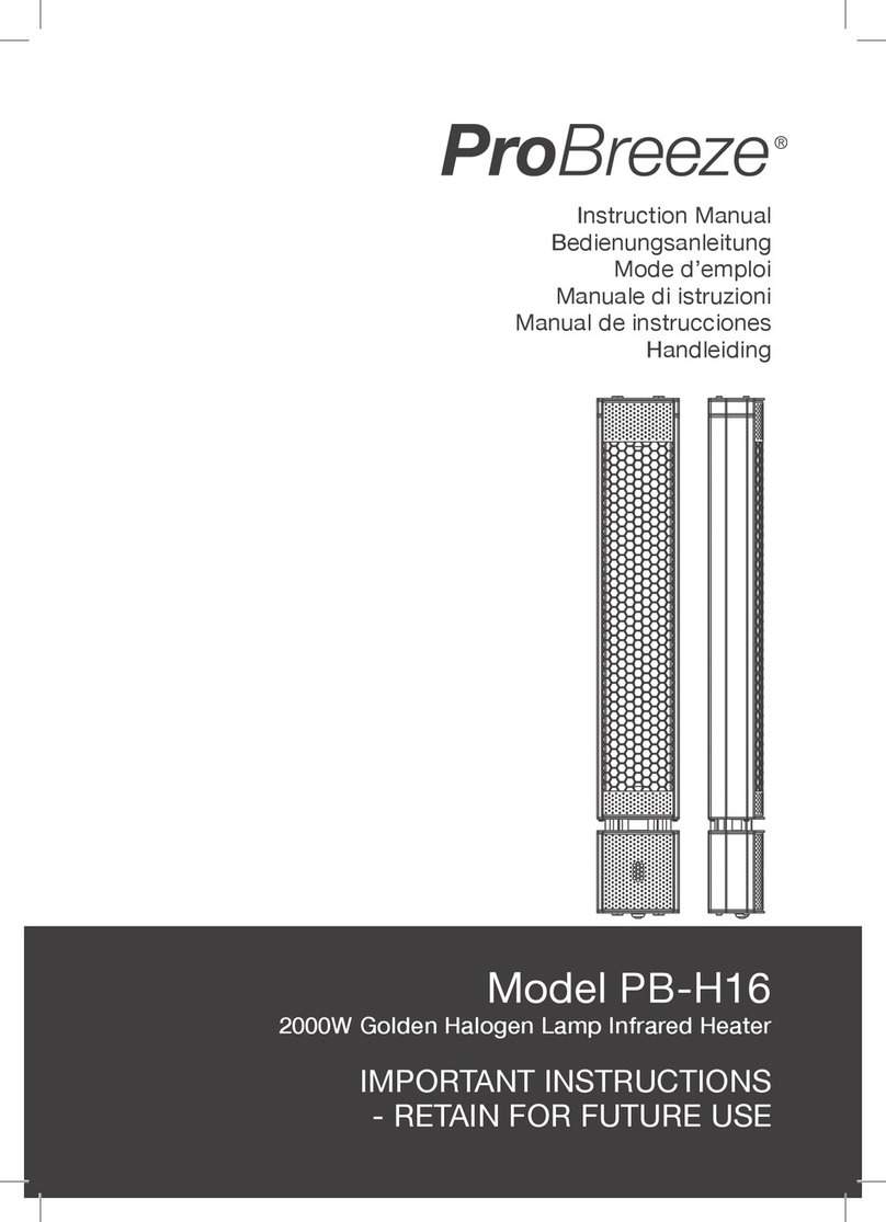 Pro Breeze PB-H16 User manual Pro Breeze PB-H16 User manual
