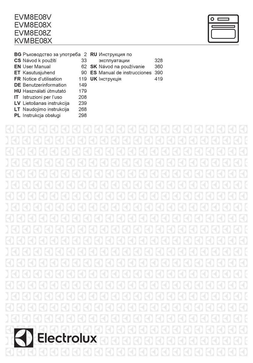 Electrolux EVM8E08V User manual