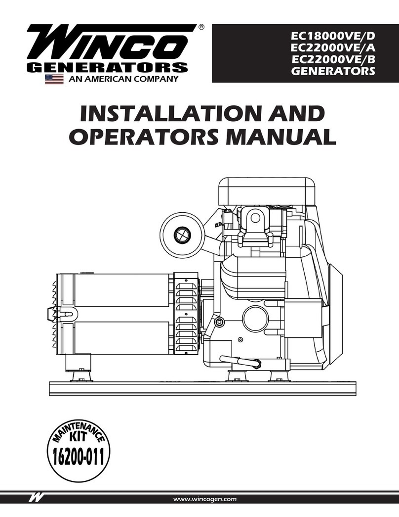 Winco EC18000VE/D Installation and operator's manual