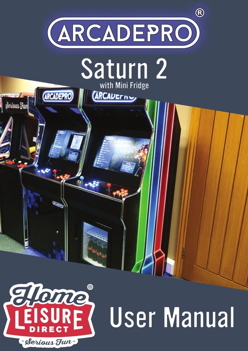 Home Leisure Direct ARCADEPRO Saturn 2 user manual