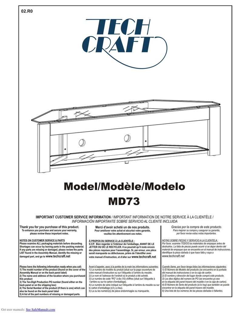 Tech Craft MD73 User manual Tech Craft MD73 User manual