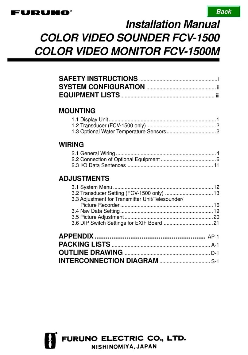Furuno FCV-1500 User manual