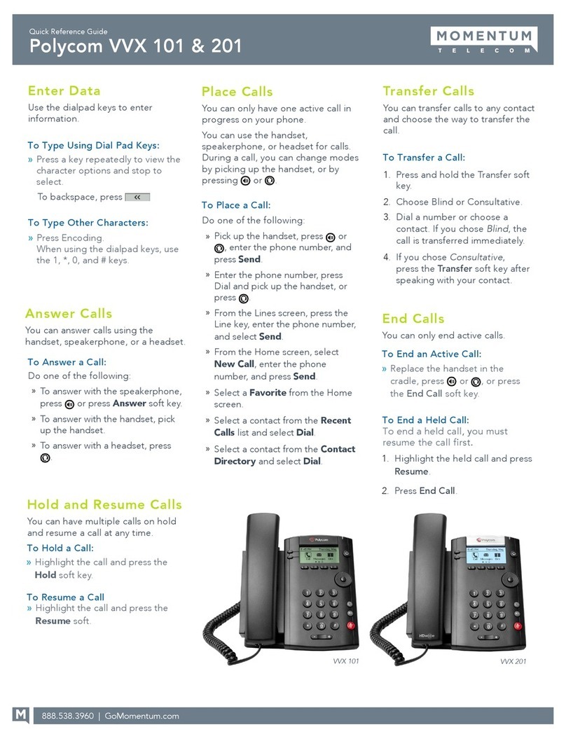Polycom VVX101 User manual