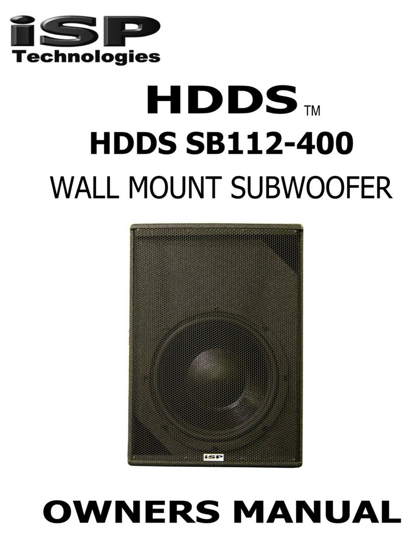 iSP Technologies HDDS SB112-400 owner's manual
