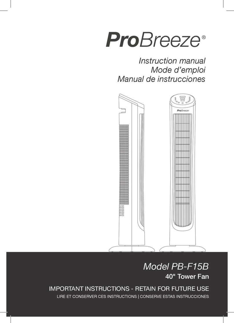 Pro Breeze PB-F15B instruction manual