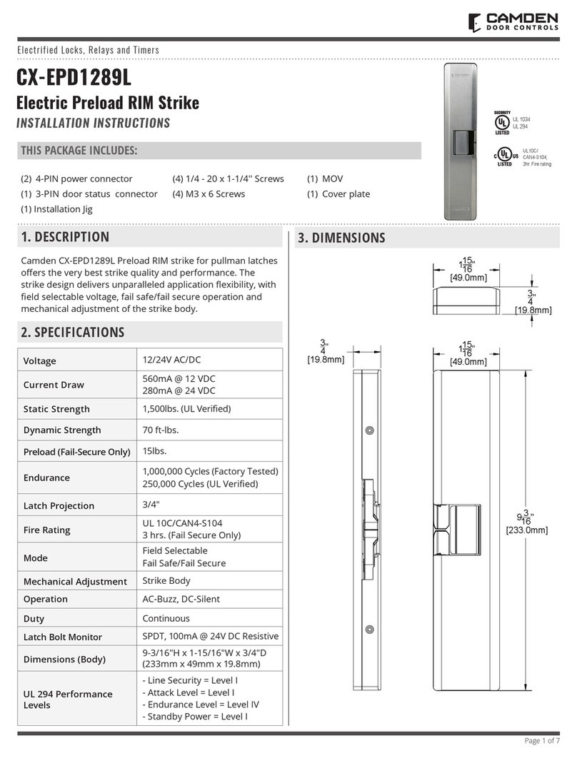 CAMDEN CX-EPD1289L User manual