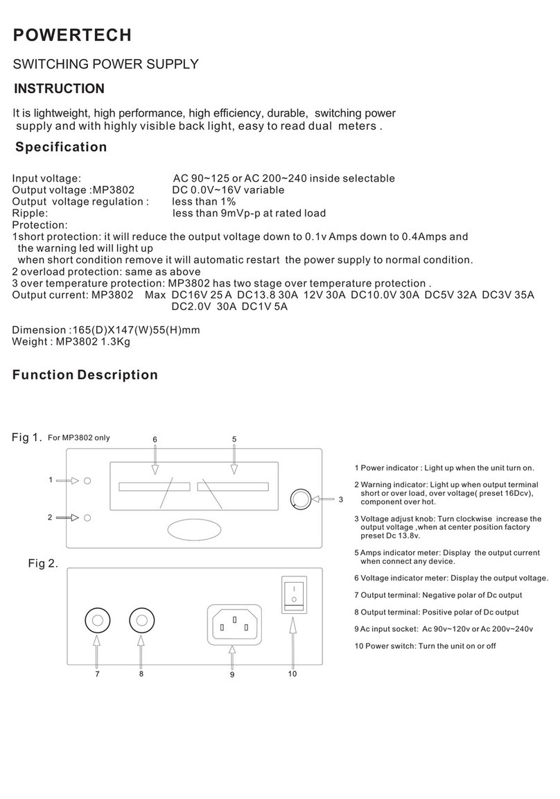 PowerTech MP3802 instructions