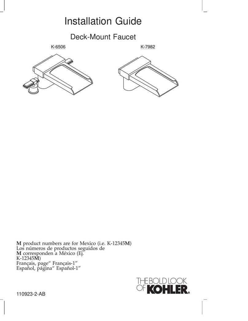 Kohler K-6506 User manual