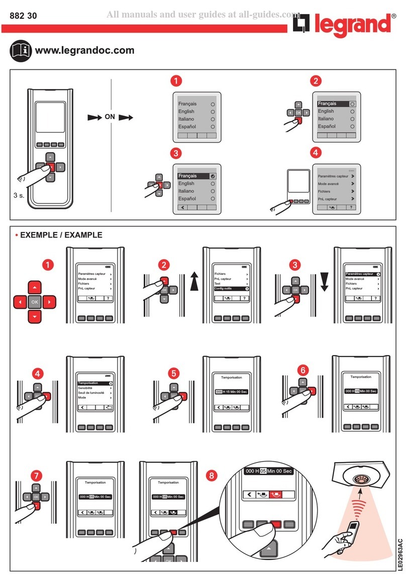 LEGRAND FB Advanced Quick start manual