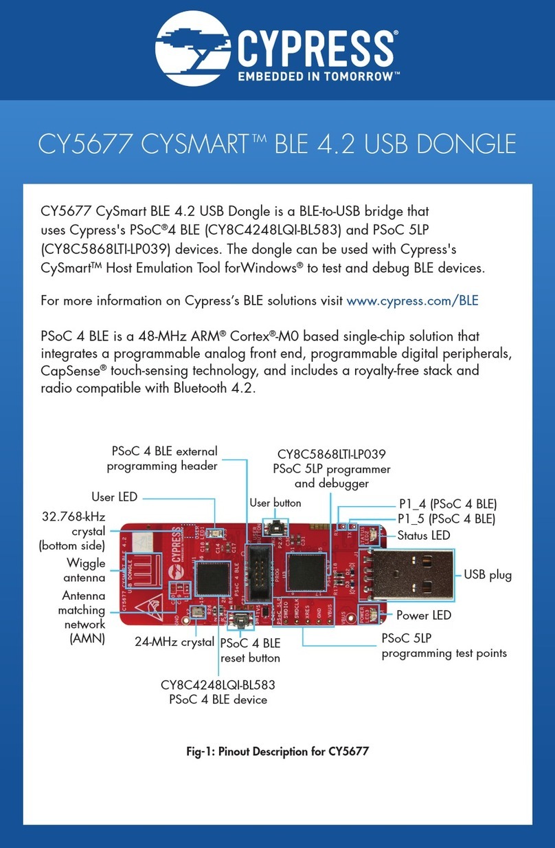 Cypress CYSMART CY5677 Installation