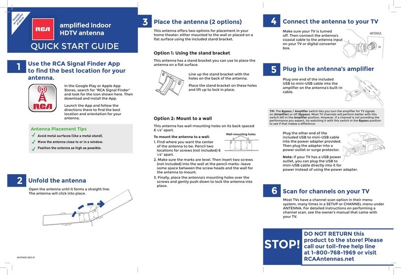 RCA ANT650E User manual