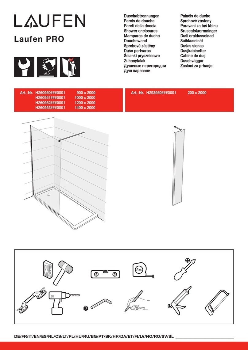 Laufen PRO H260950 0001 Series manual