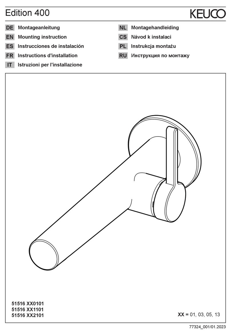 KEUCO Edition 400 51516 0101 Series Mounting instruction