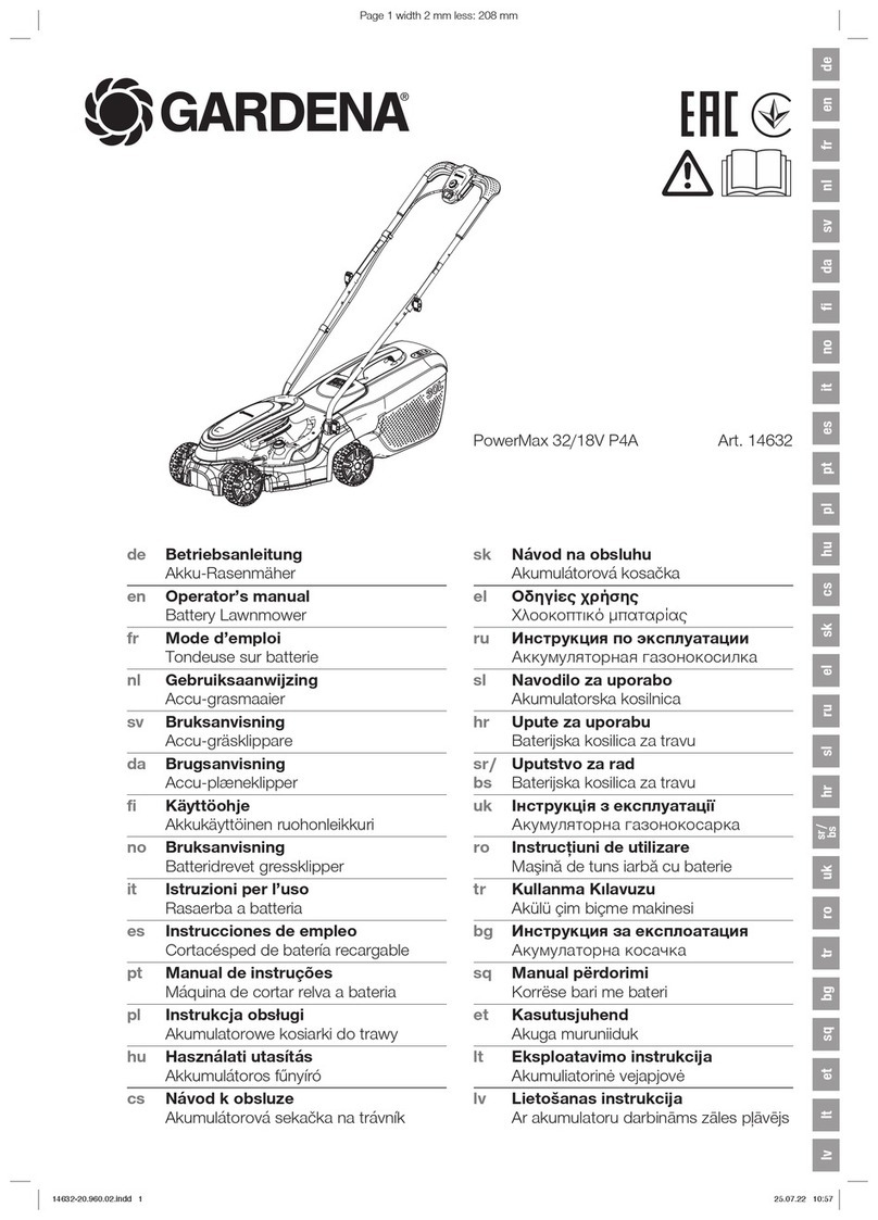 Gardena PowerMax 32/18V P4A Operator's manual