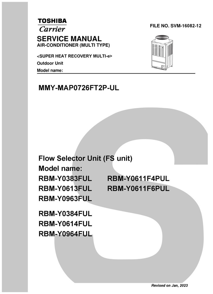 Toshiba MMY-MAP0726FT2P-UL User manual