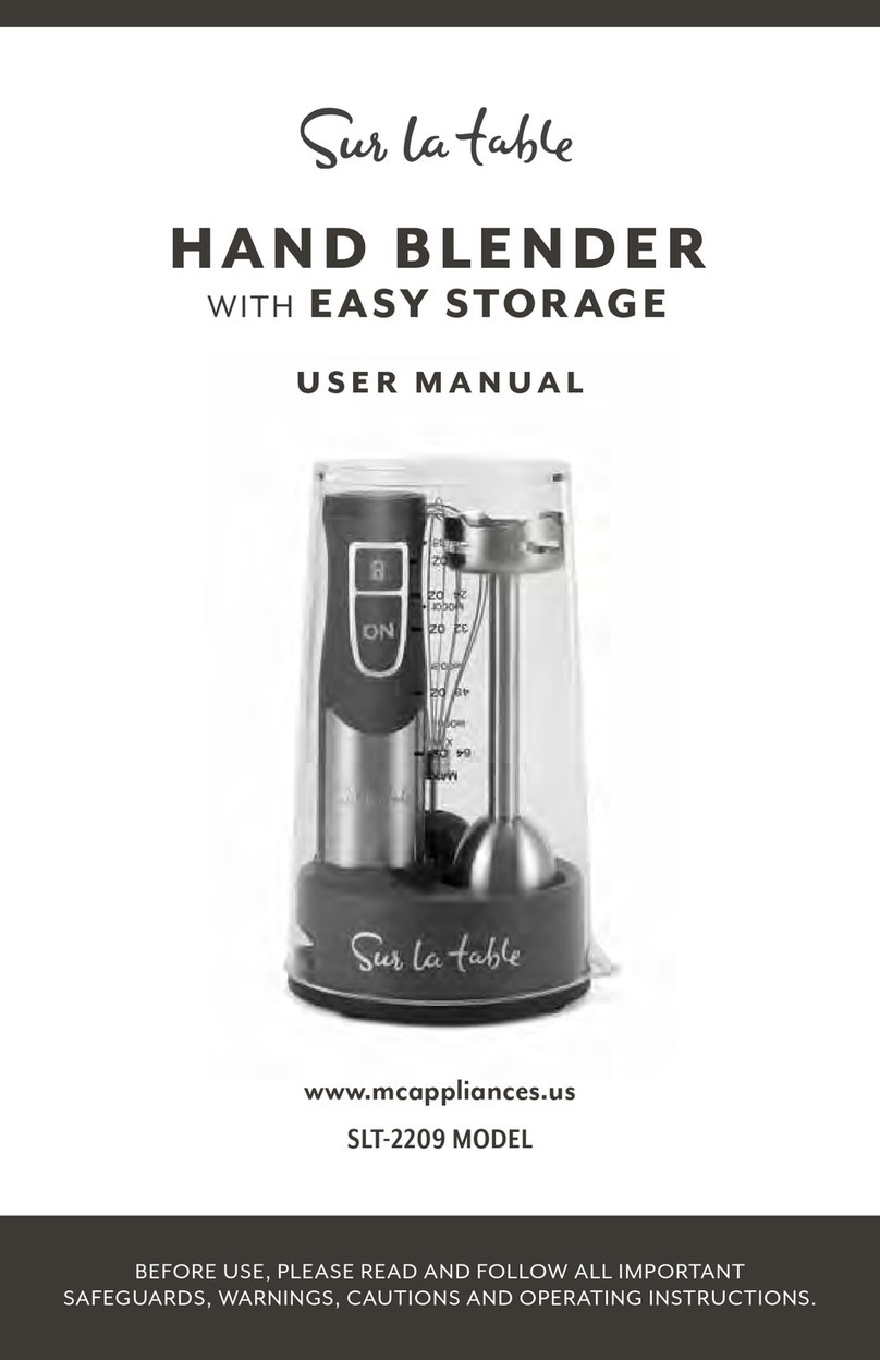 Sur la table SLT-2209 user manual