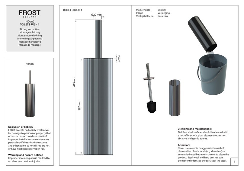 FROST NOVA2 FITTING INSTRUCTION