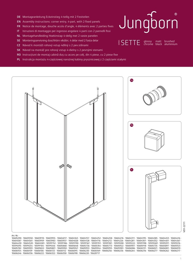 Jungborn Sette 10605290 Assembly instructions Jungborn Sette 10605290 Assembly instructions
