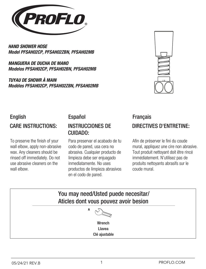ProFlo PFSAH02CP quick start guide ProFlo PFSAH02CP quick start guide
