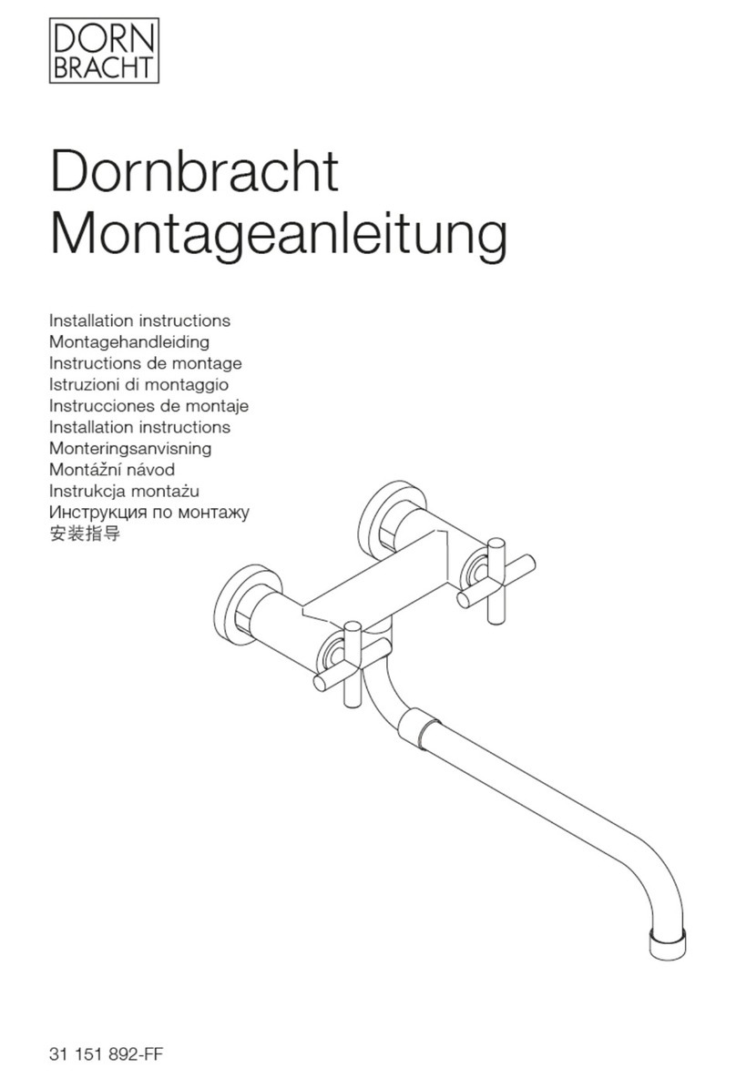 Dornbracht Tara 22815892-33 installation instructions Dornbracht Tara 22815892-33 installation instructions