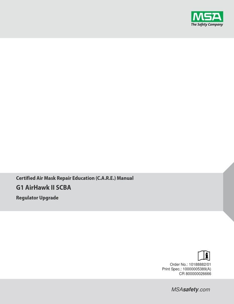 MSA G1 AirHawk II SCBA User manual